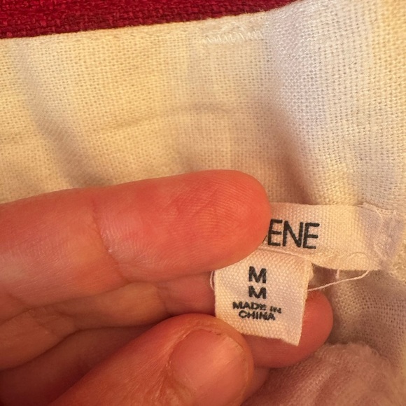 Ardene Cream Bermudas Relaxed Cotton Shorts - Picture 3 of 7